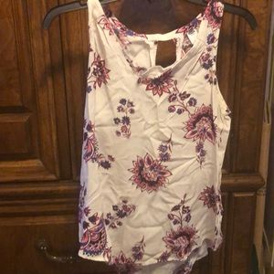 White Floral Tank